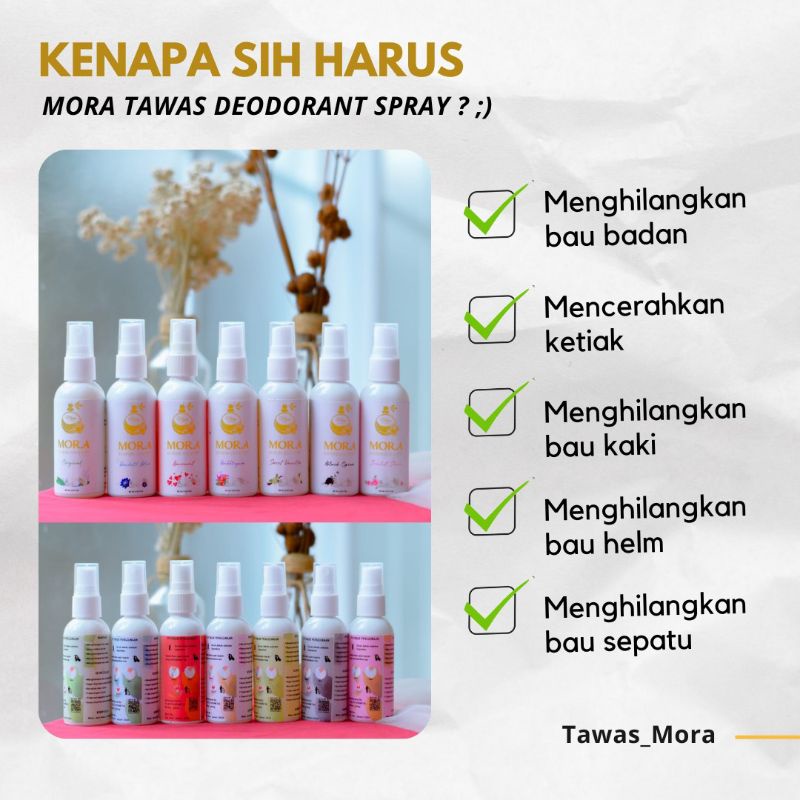 (MORA)TAWAS Deodorant BPOM/deodorant alami