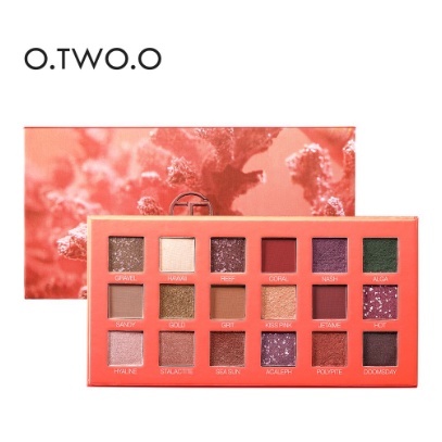 O TWO O Palet Eyeshadow Isi 18 Warna Glitter LS 9995