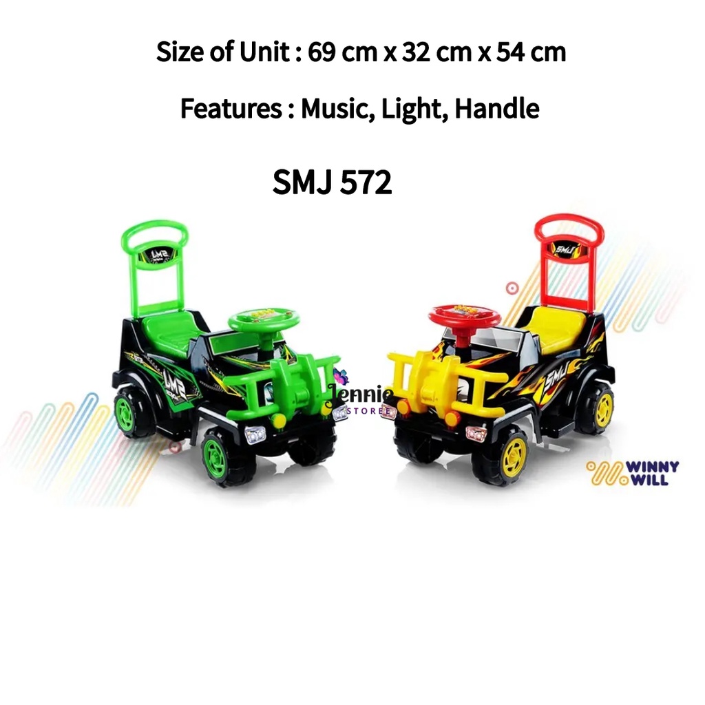 ( Jenniestoree ) Mobil Dorong Anak - Mobil Duduk Tunggang - SHP SMJ572