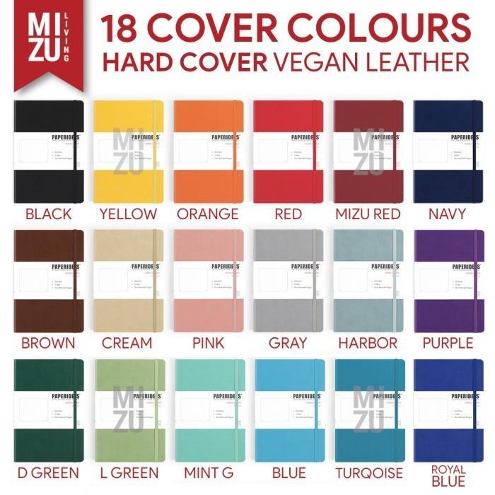 

PAPERIDEAS A5 DOTS HardCover NOTEBOOK 100GSM BUJO Fountain Pen Paper