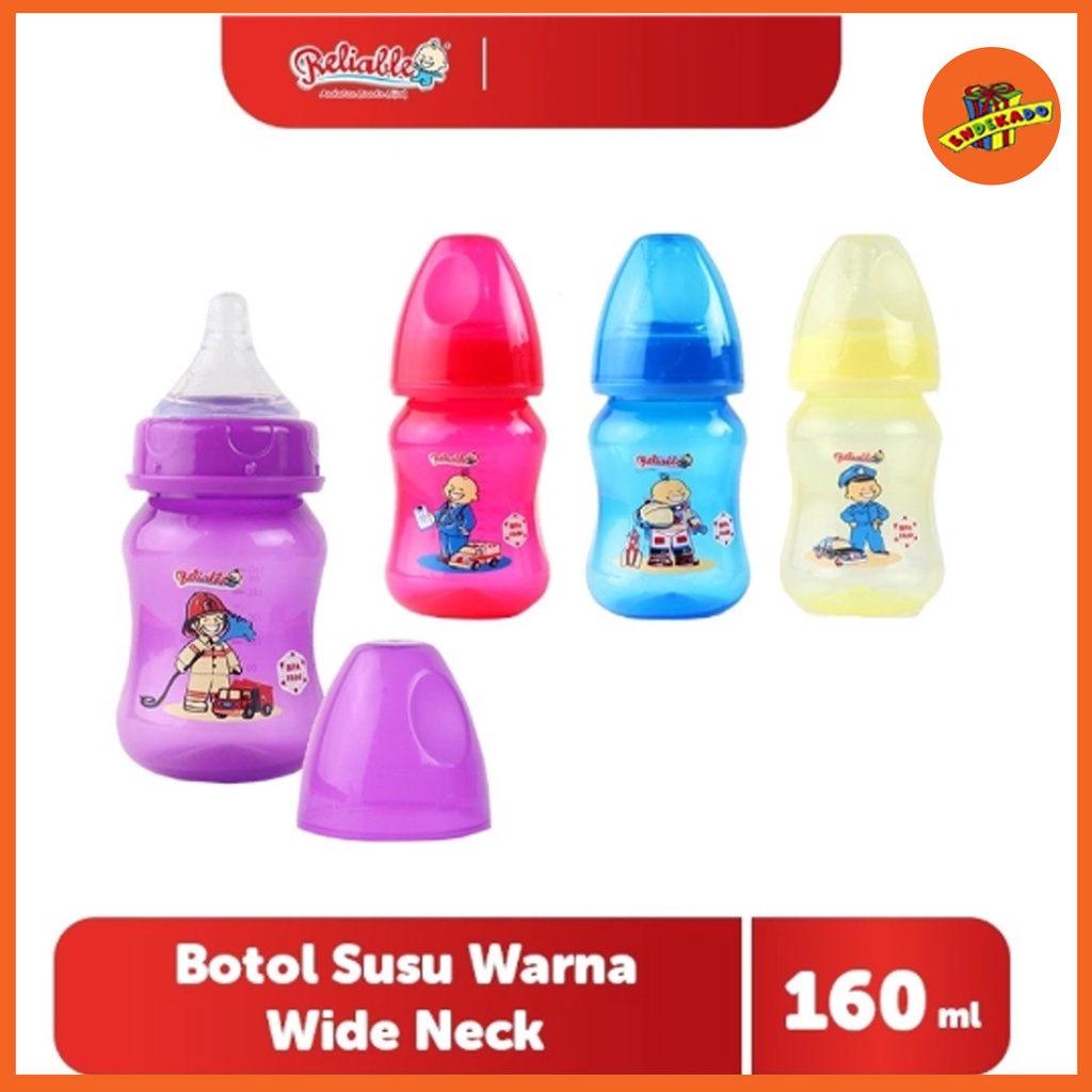 RELIABLE Botol Susu Wide Neck 160ml - 280ml - Botol Susu Warna