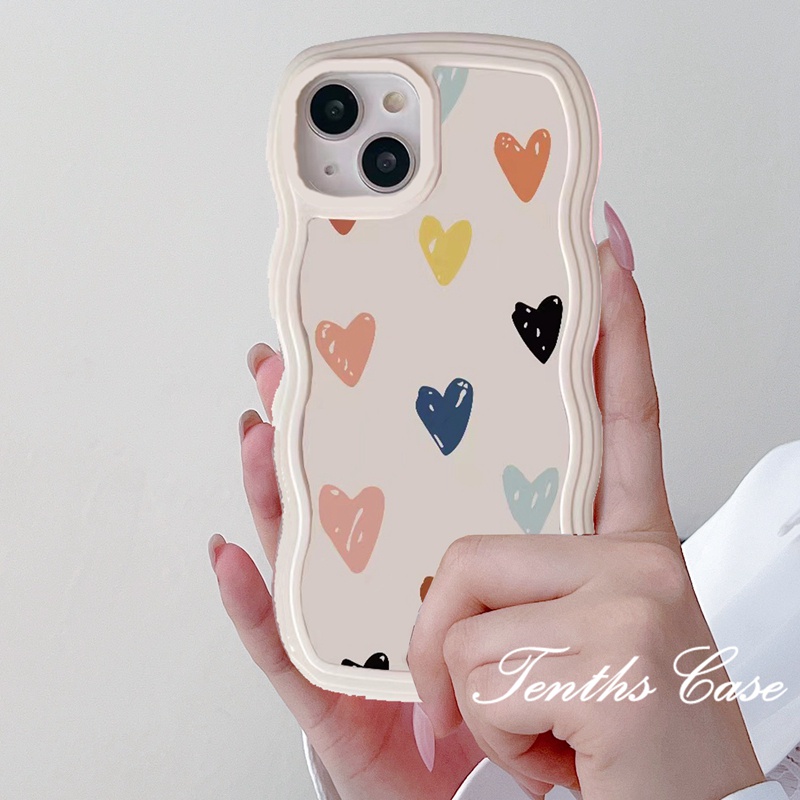 Vivo V25e Y02 Y35 Y22 Y16 Y02 Y15A V23e V23 V20Pro V21 V21e V20SE Y21 Y21s Y20 Y20s Y17 Y15 Y12 Y21T Y33s Y20i Y12s S1 Y1s Y91C Y91i Casing Soft Cover Love Phone Warna Warni