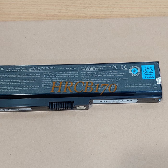 Baterai Toshiba L510 L515 M505 M300 U405 U505 L310 M305 U400 - PA3634 -HRCB