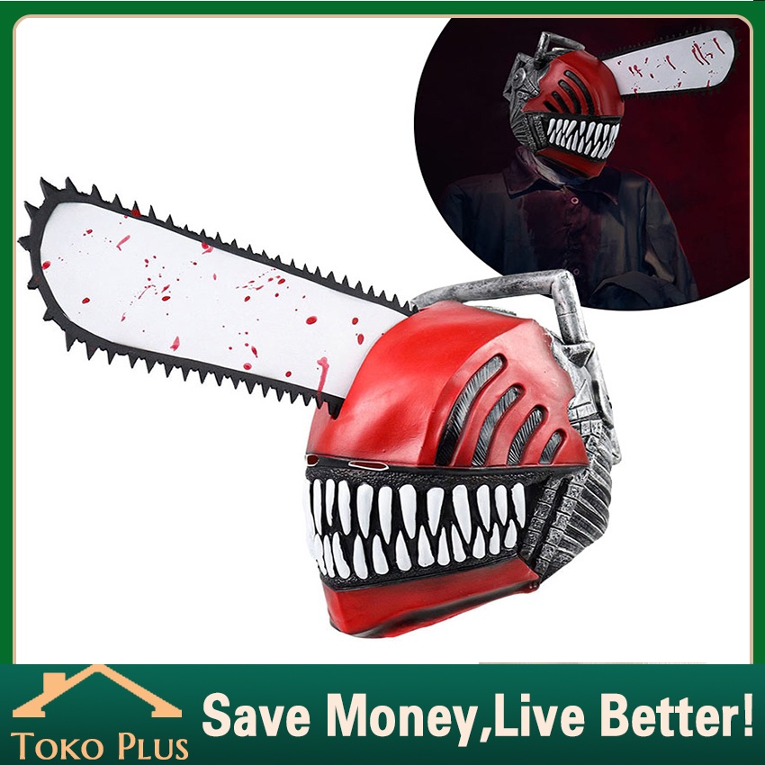 Helm Chainsaw Man Denji Cosplay Anime Chainsawman Helm Chainsaw Man Anak Adult Topeng Anime Chainsaw