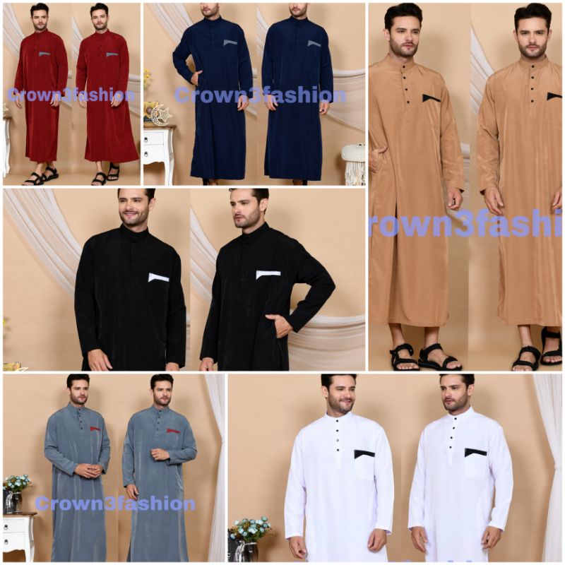 Jubah saudi gamis pria muslim terbaru *COD OK