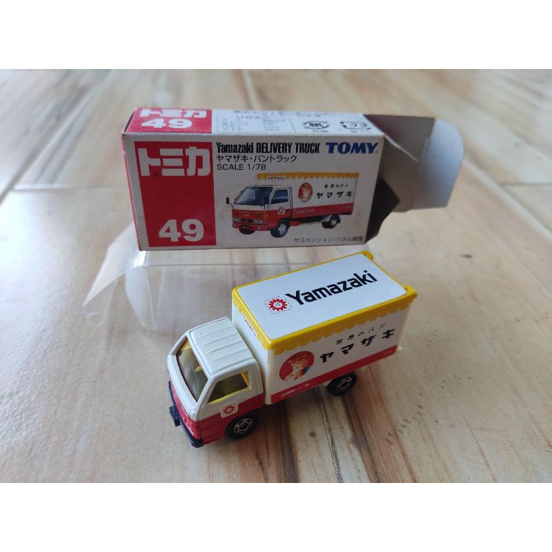 tomica yamazaki delivery truck no 49 makmin series diecast blue