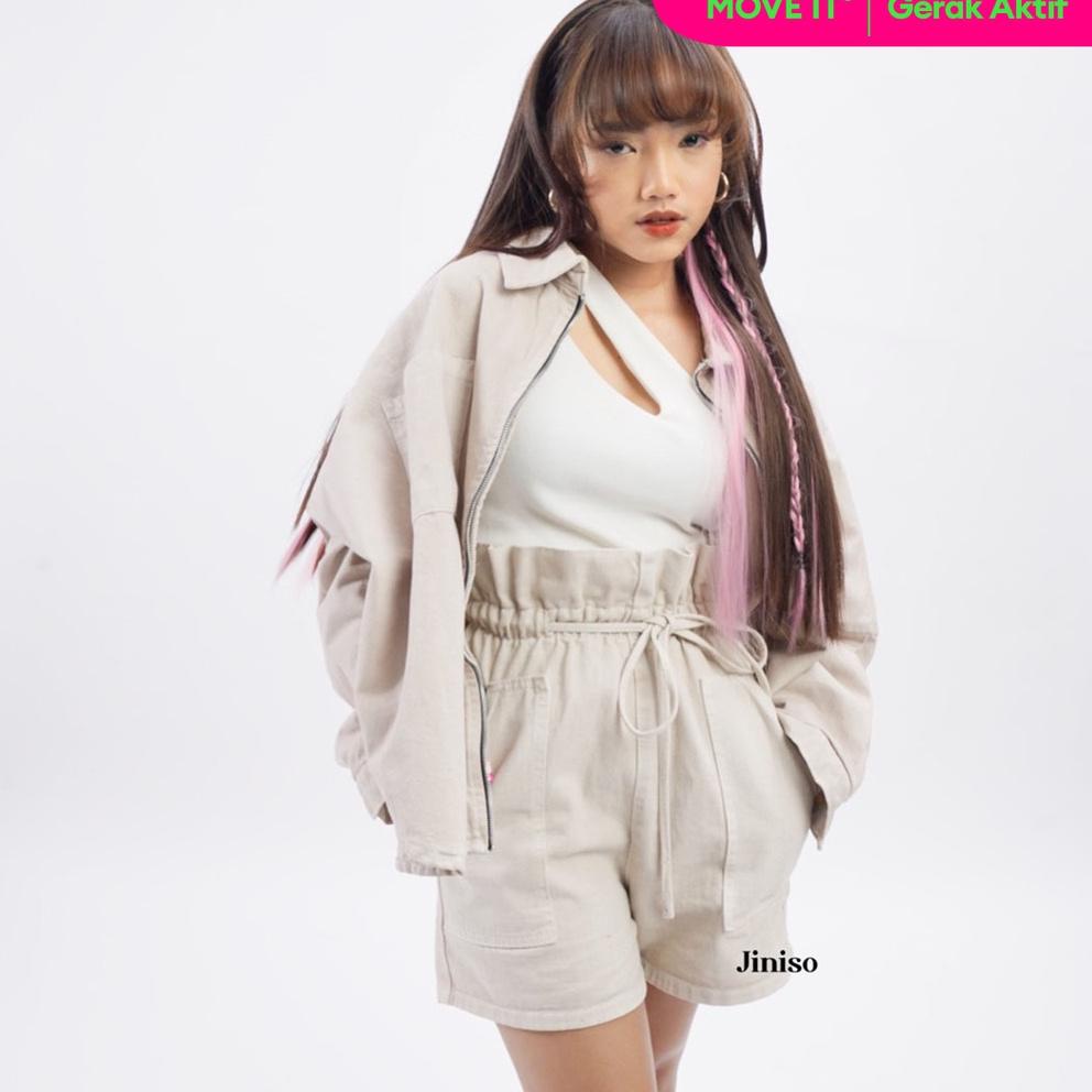 【Penjualan Terbaik】✅COD JINISO - Fuji Hot Pants Jeans 442 - 452 MOVE IT