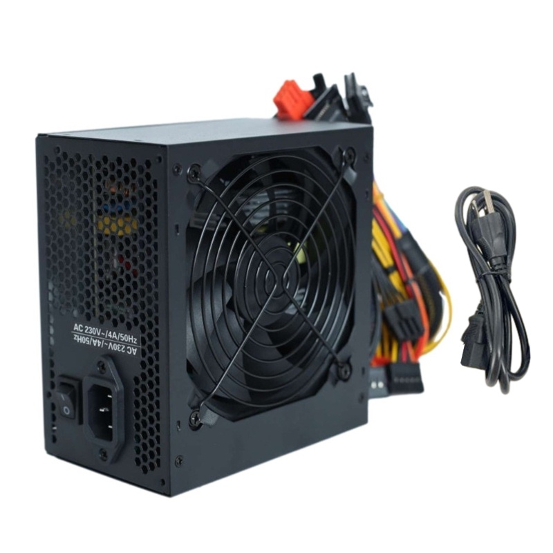 Zzz Gaming PC Power Supply Rated-500W PSU Tambang 24Pin ATX 12V Sumber Modular Penuh