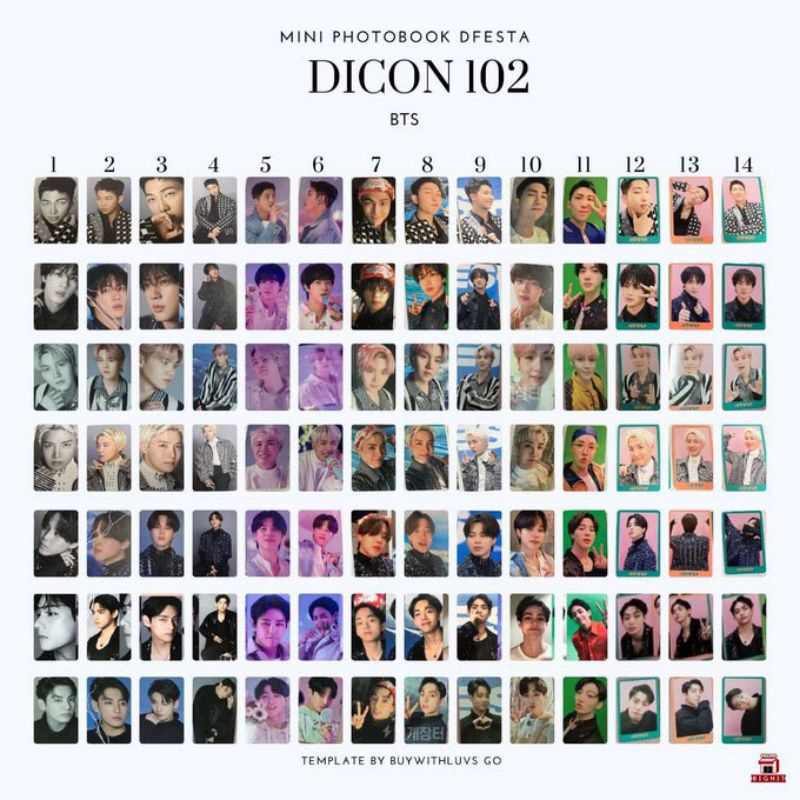 Dicon 102 set Bts jimin namjoon