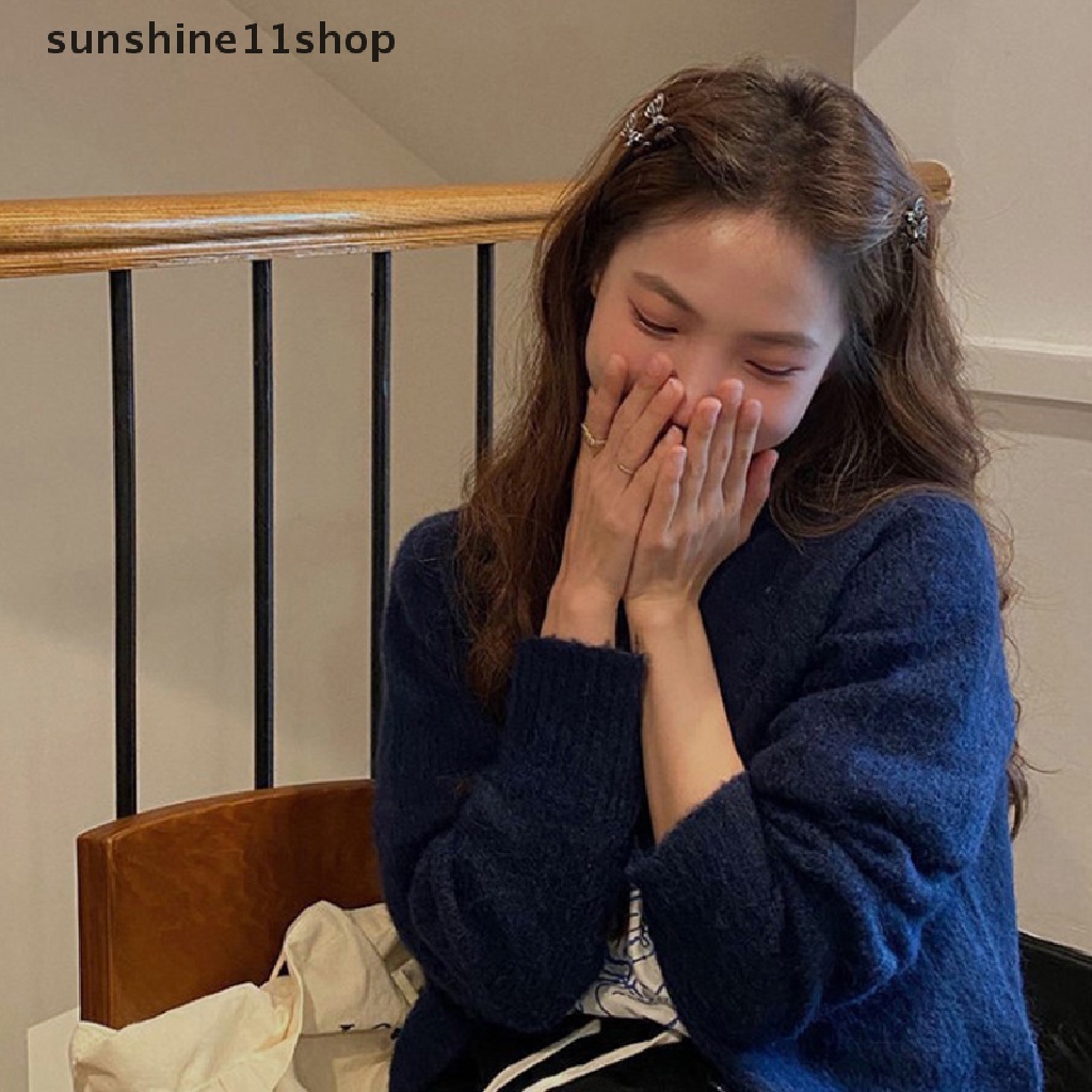 Sho 10pcs Korea Lucu Mini Logam Berongga Kupu-Kupu Jepit Rambut Hair Claw Untuk Anak Perempuan Anak 2022fashion Mahasiswa Anak Hair Clip Headwear N