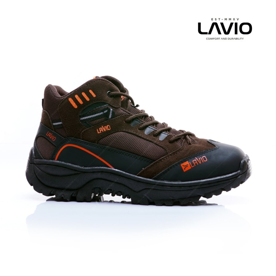 Sepatu Safety Ujung Besi Boots Klasik Safety Sport Lavio Footwear Original Kerja Proyek Lapangan Gunung Touring Hiking Anti Slip