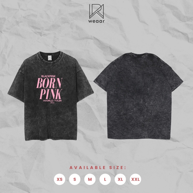 Blackpink Born Pink World Tour 2022 Washed Tshirt