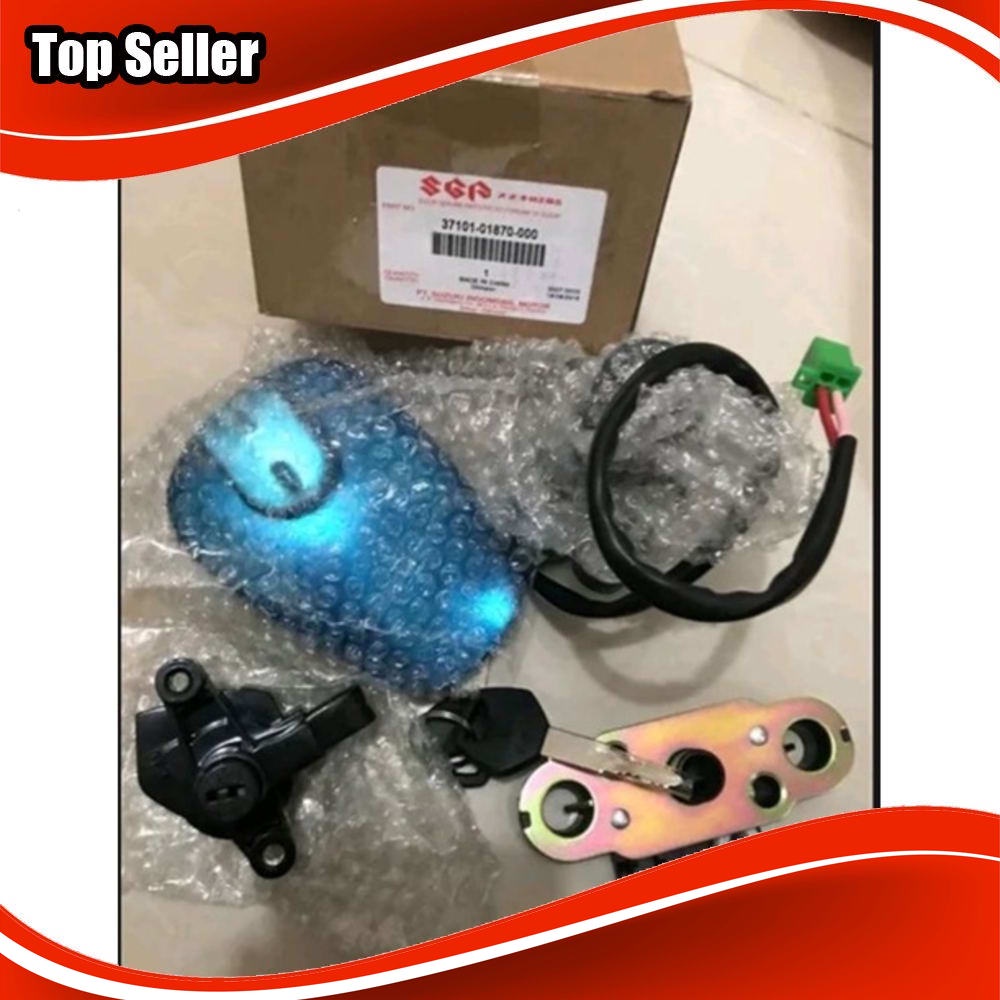 Kunci kontak set tutup tangki jok Suzuki Thunder - thunder 125 Original Promo Harga Murah