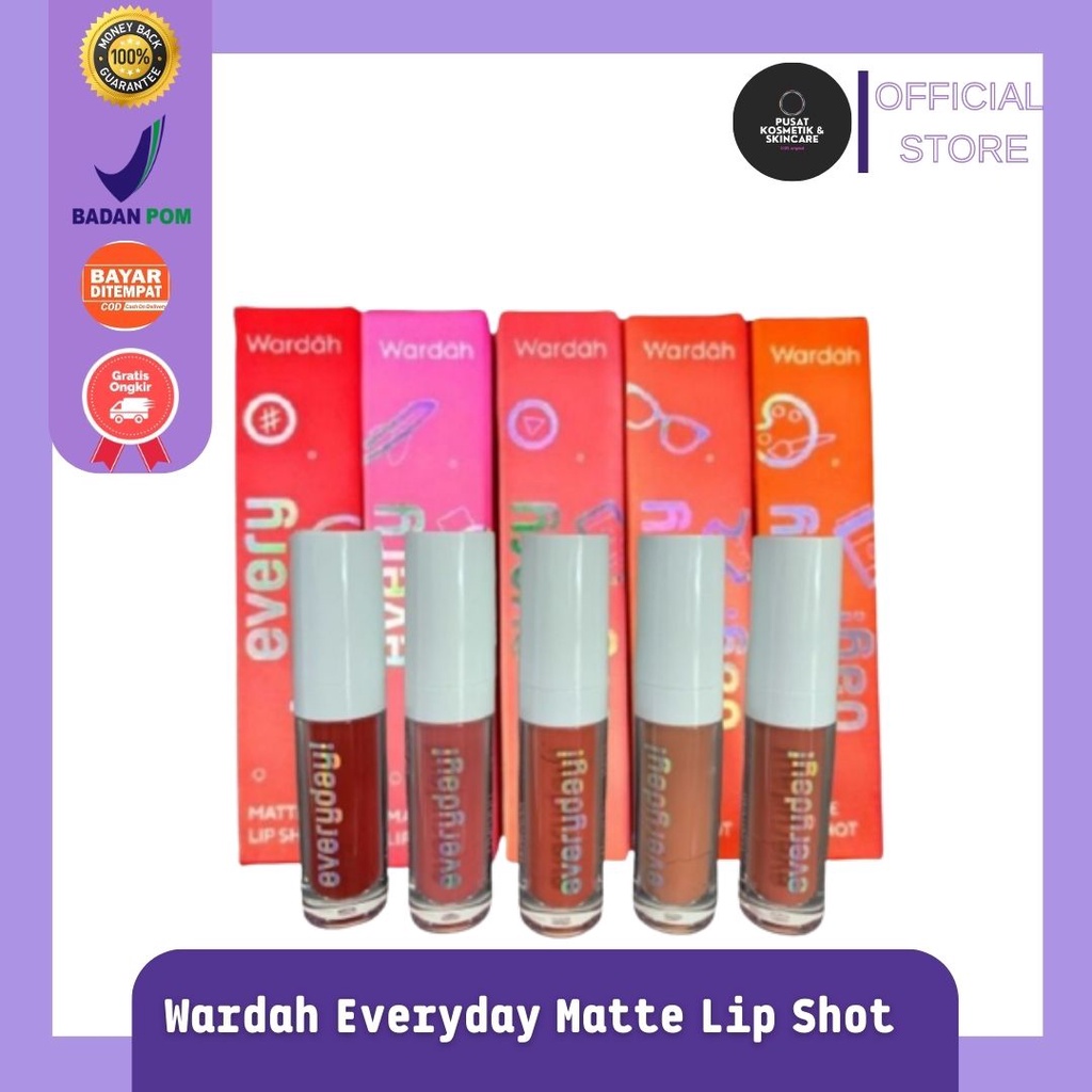 Wardah Everyday Matte Lip Shot l Wardah Lip Matte Quick Set