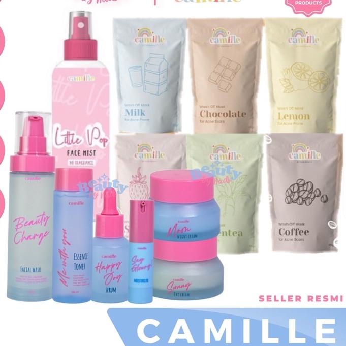 Stok terbaru [READY] CAMILLE BEAUTY MASKER ORGANIK FACEMIST FACE MIST LITTLE POP BODU SCRUB BY CAMIL