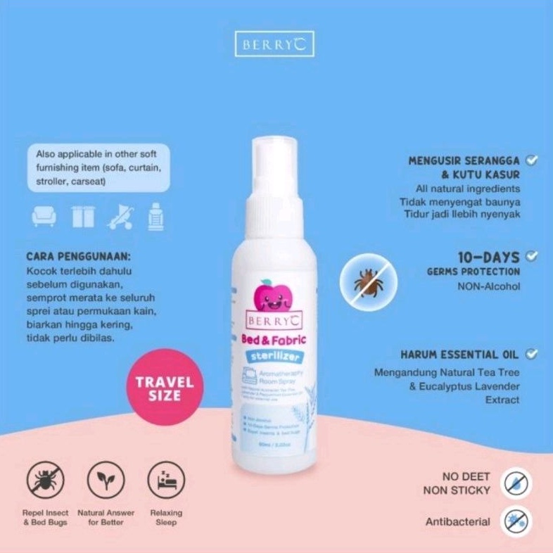 BerryC Bed &amp; Fabric Sterilizer 60ml