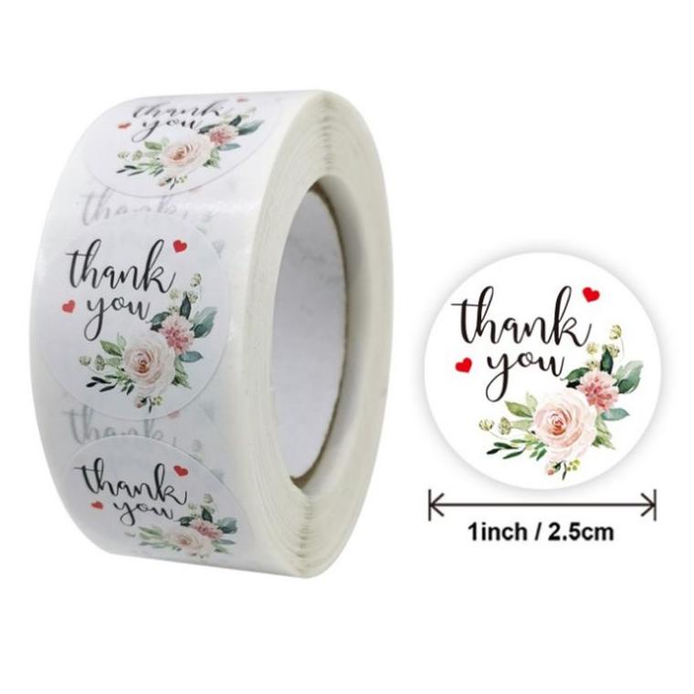 

O93 Stiker Thank You Sticker Ucapan Terima Kasih Segel Souvernir 500pcs PRODUCT TERLARIS ぞ