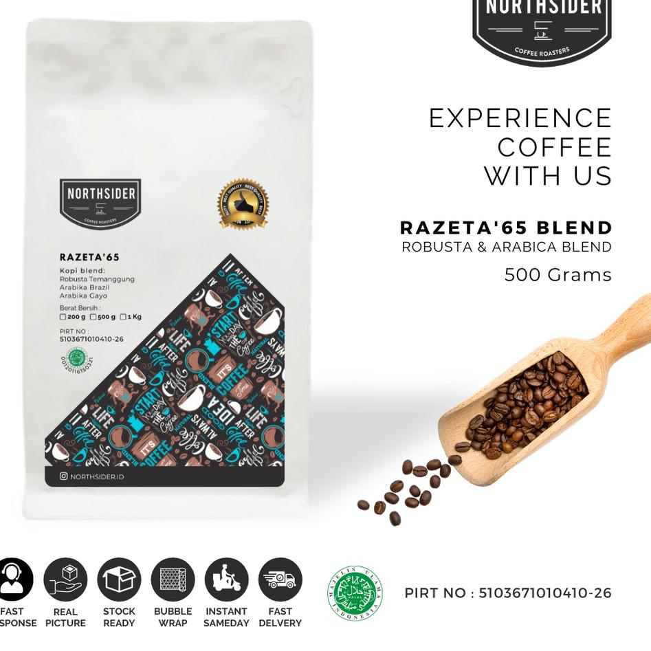 

✳ BIJI KOPI SUSU RAZETA'65 BLEND ROBUSTA-ARABIKA - 500GR NORTHSIDER COFFEE ✱