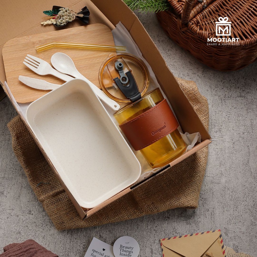 

[MOOTIART.ID] HAMPERS SET LUNCH BOX - Hampers Paket Set Lunch Box Kado Lunch Box Miso Hampers Birthday Hadiah Graduation Wedding Ulang Tahun