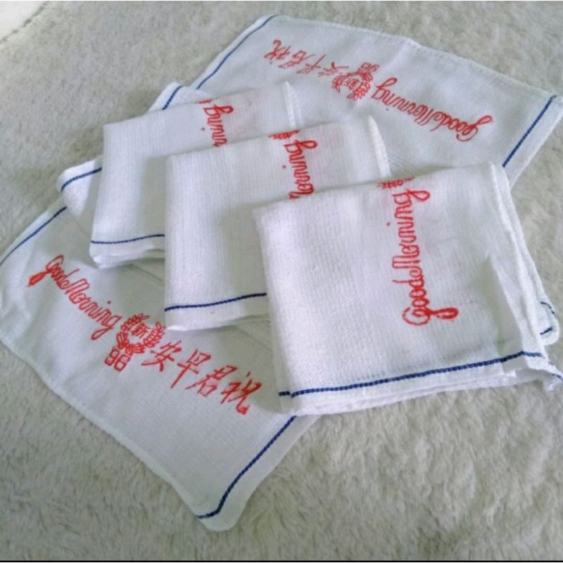 handuk salon good morning handuk leher handuk kecil putih