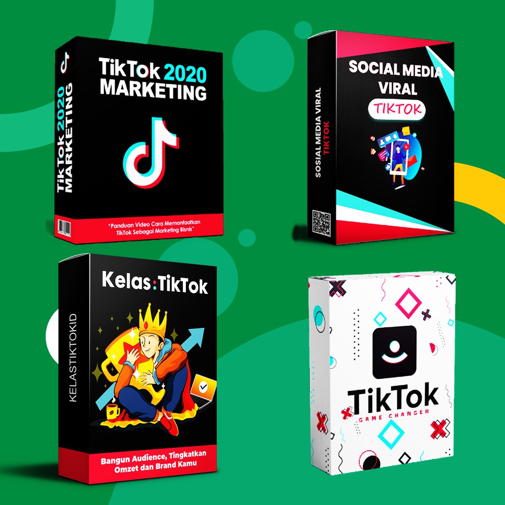 4 IN 1 Kelas Tiktok Premium - Marketing, Viral, Game Chang3r dot ID