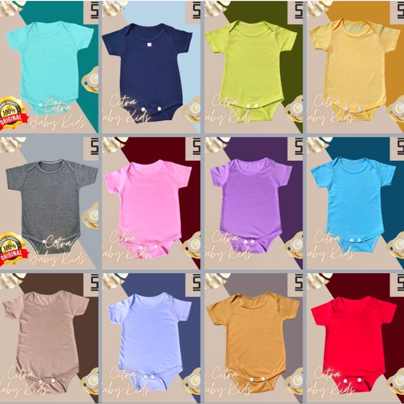 SNI Jumper Bayi Polos 0-6 bulan Bodysuit Baby JUMPER KATUN TC