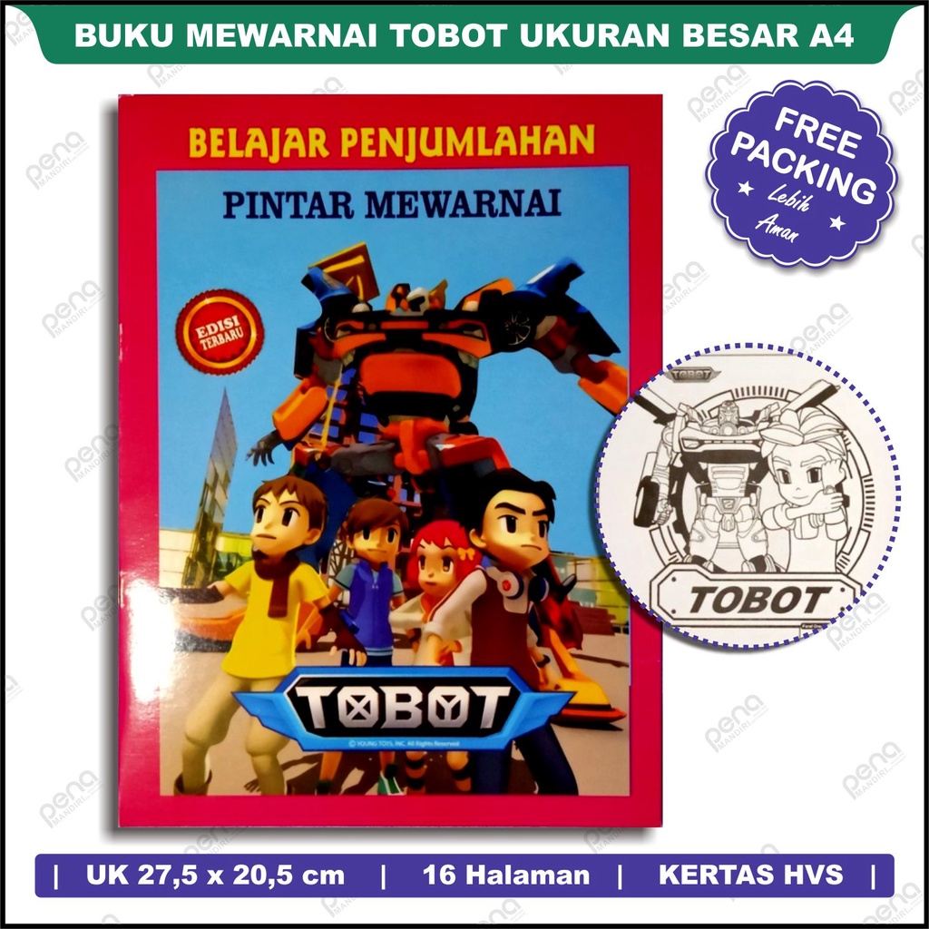 Buku Mewarnai Gambar Tobot