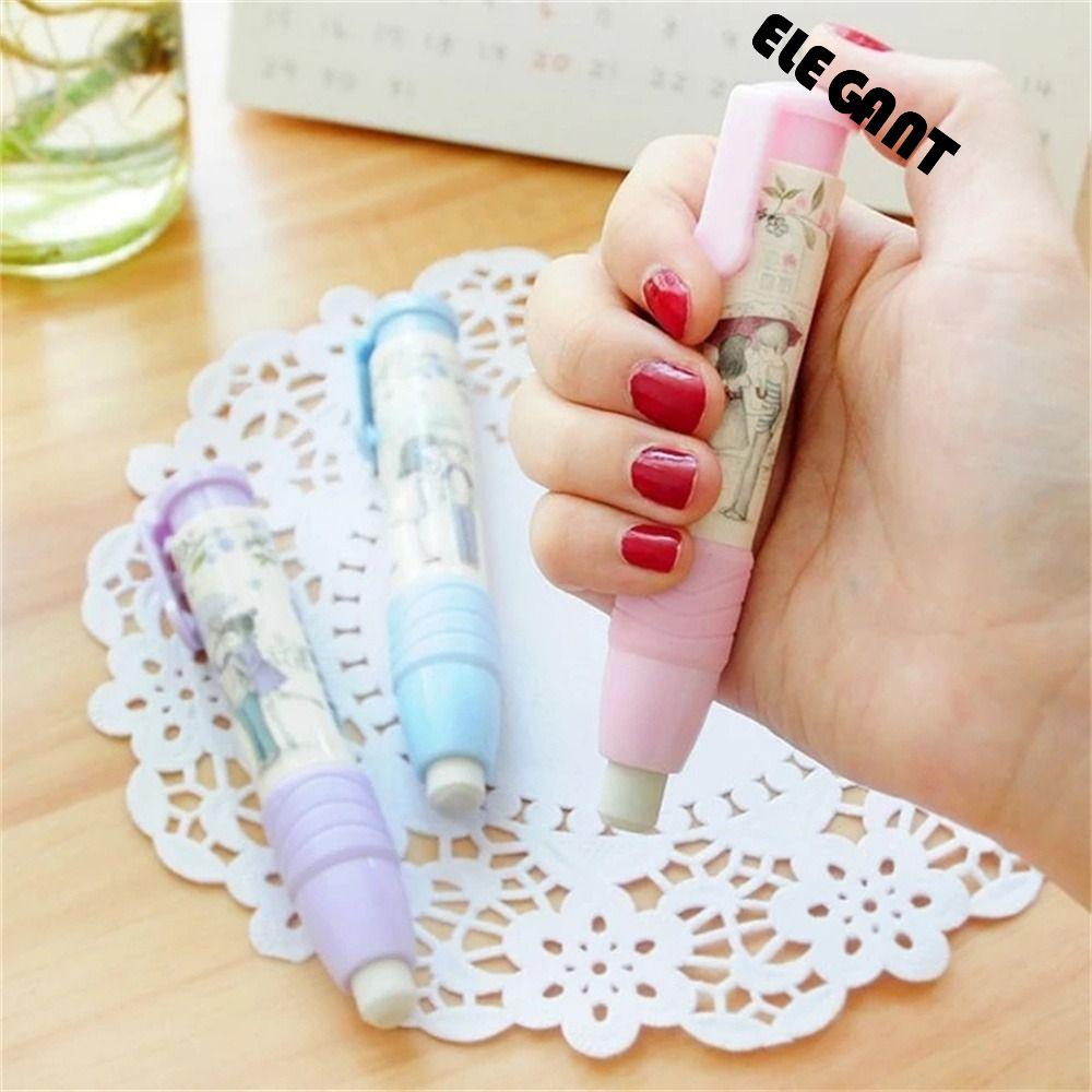 [Elegan] Eraser Fashion Novelty Pen Type Siswa Anak Hadiah Alat Tulis Bentuk Pulpen Eraser