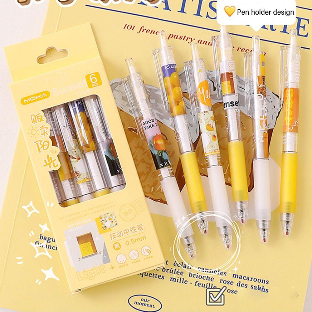 Pulpen Gel Nanas Kantor Perlengkapan Sekolah Untuk Menulis Hadiah Siswa Pulpen Netral 0.5mm
