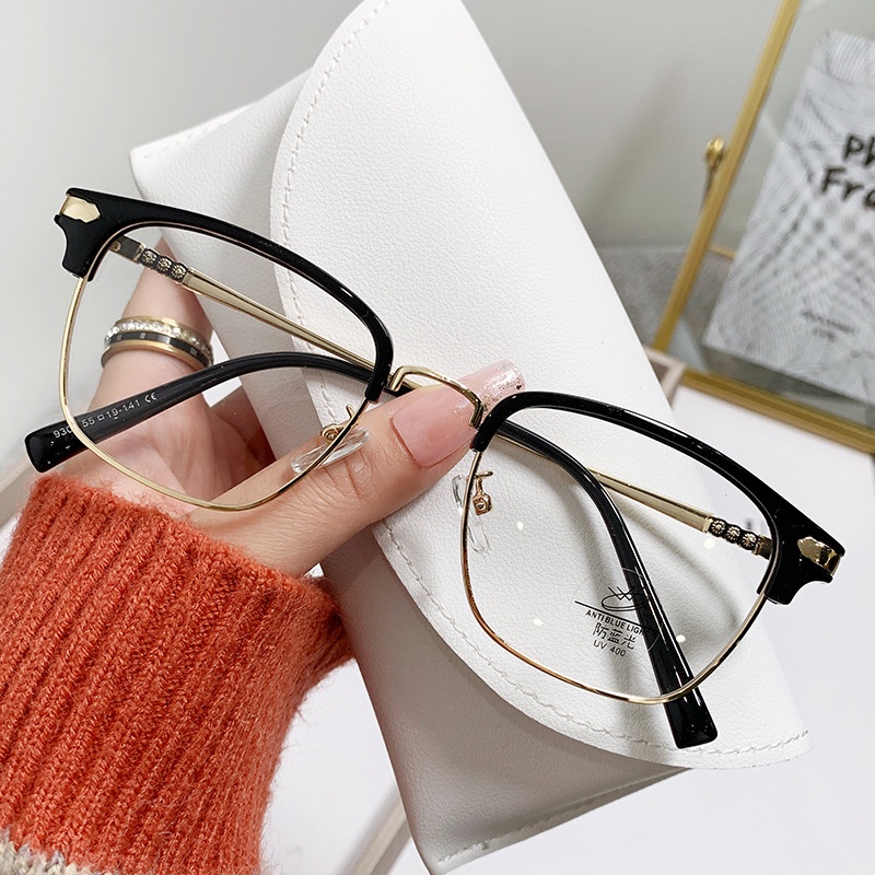 0-600°Kacamata Miopia Dengan Kekuatan Anti Cahaya Biru Memblokir Kacamata Transparan spectacles Kacamata Gaming Komputer Eyeglasses Frame