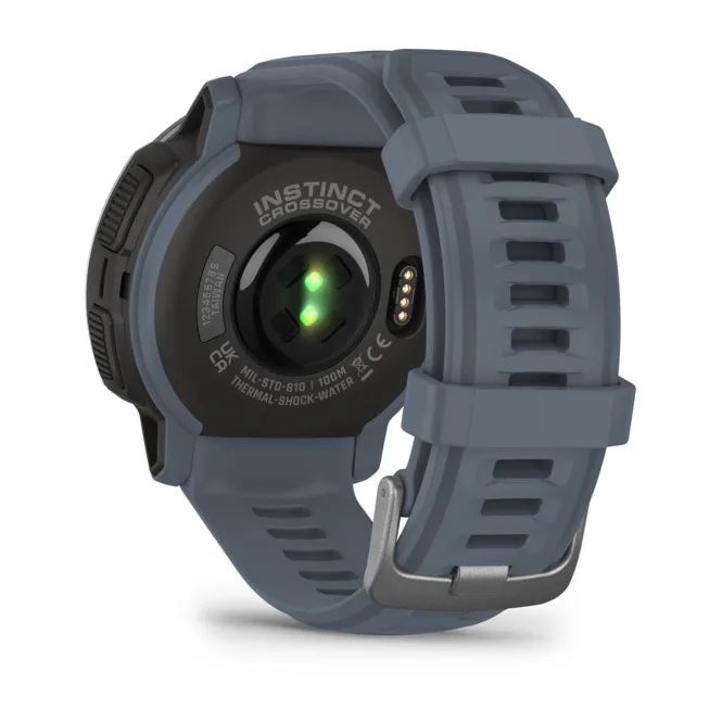 Garmin Instinct Crossover Black / Granite Blue Garansi TAM 2 Tahun