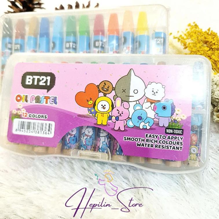 

W40 Crayon 12 Warna Eselon / Oil Pastel 12 Colors BEST SELLER $