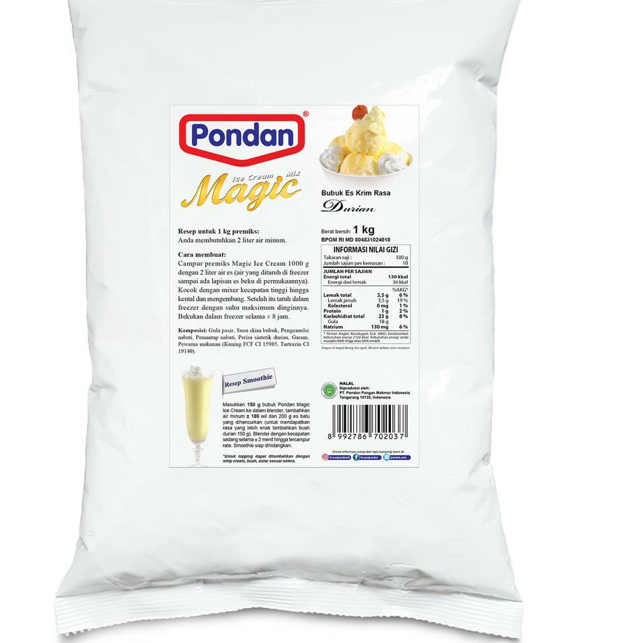 

❃ PONDAN ICE CREAM Kemasan BULKY 1kg. ►
