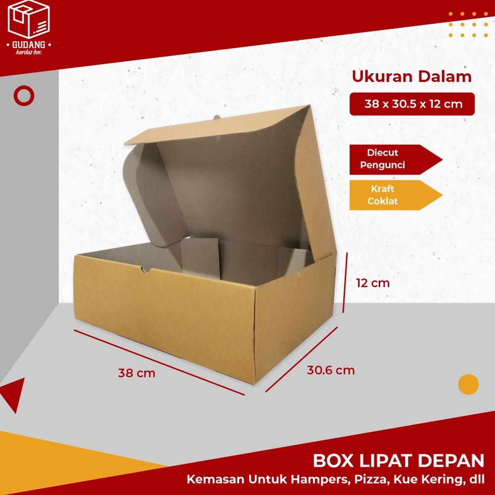 

V97 Box (38 x 30 x 12 cm) LD/Kardus/Polos/Karton/Packing/Pizza/KemasanPizza/Aksesoris PROMO SPESIAL ™
