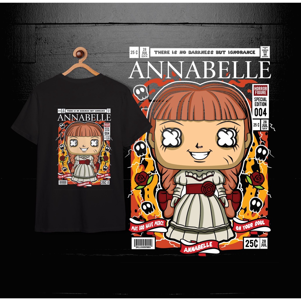 Ozuru Comics T-shirt Annabelle Kaos Design Premium