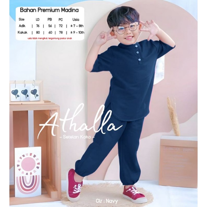 ATHALA SETELAN BAJU MUSLIM ANAK TERBARU