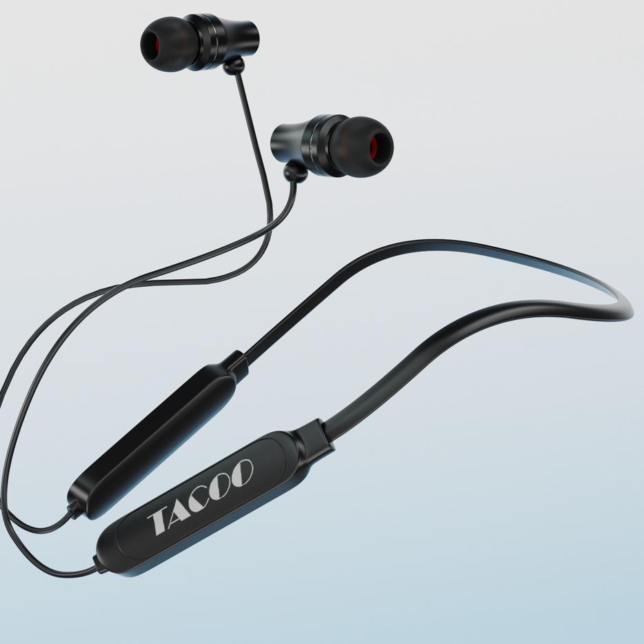 ✓ TACOO Wireless Headset Neckband Sport Bluetooth Earphone Magnetic Sound Music Stereo Bass with Mic