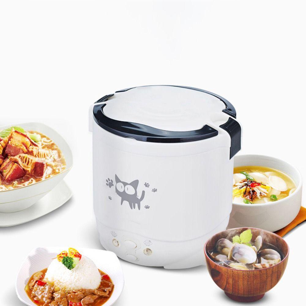 [Elegan] Rice Cooker Portable Mini Untuk Perjalanan Mobil Removable Rumah Tangga Panci Listrik Masak