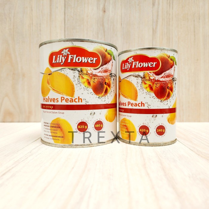 

Lily Flower Halves Peach / Buah Persik Kaleng - 425G