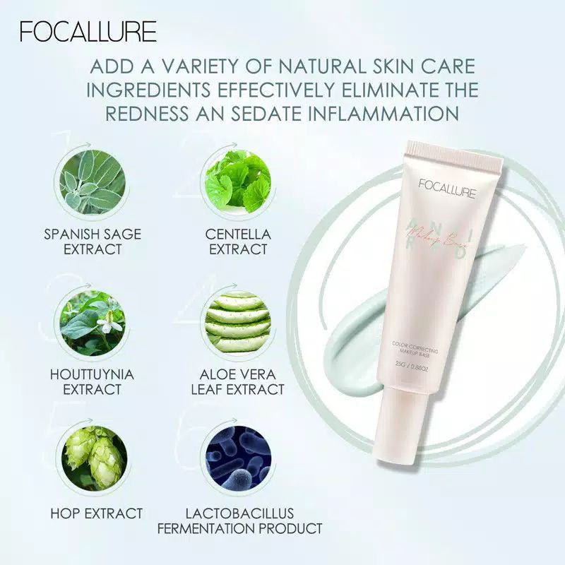 (READY &amp; ORI) Focallure Color Correcting Makeup Base Makeup Primer FA166 FA 166