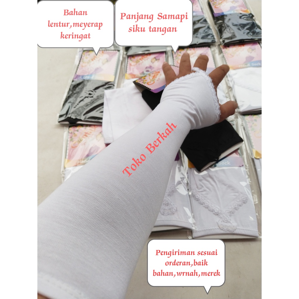 handsock wanita haji dan umroh hijab premium
