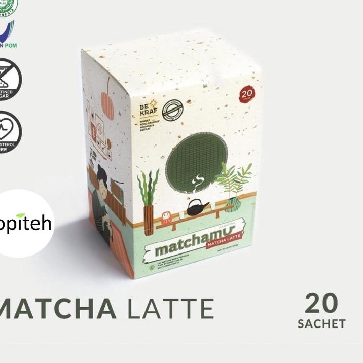 

► Matcha Latte Box of 20 - Matchamu ♣