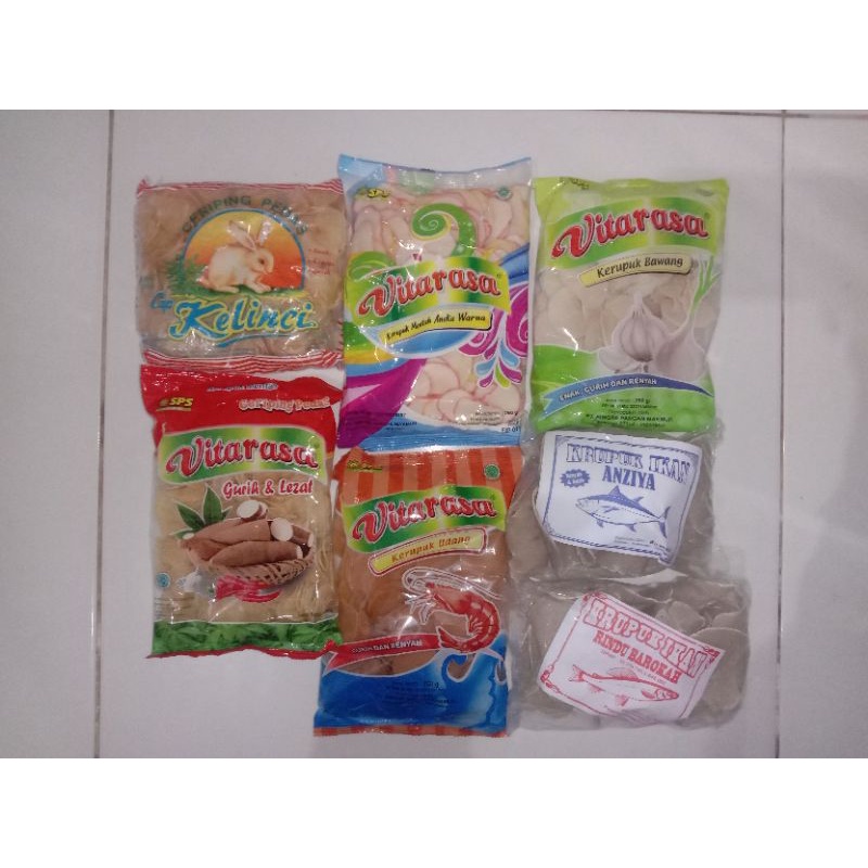 Krupuk Kelinci / Krupuk Vitarasa / Krupuk Mentah Kiloan / Kerupuk Ikan