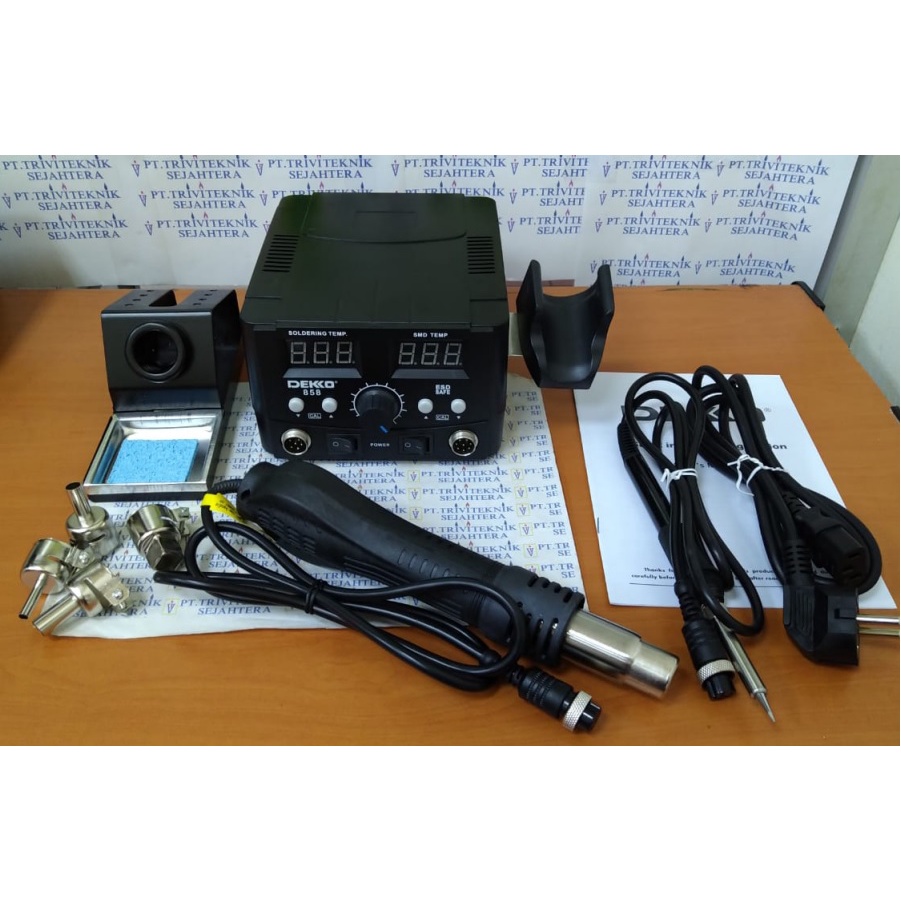 Solder Station Plus Hot Blower Digital Dekko 858,air heater solder uap panas