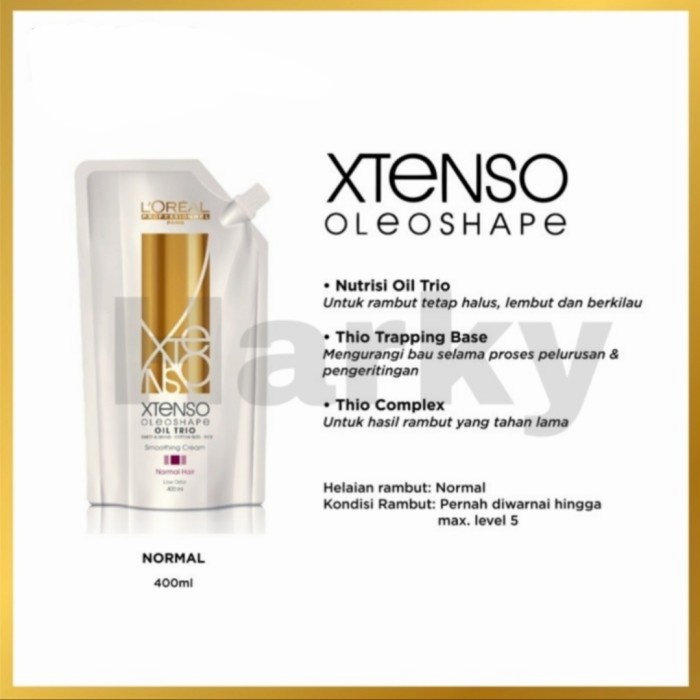 ✿ BISA COD✿ loreal xtenso smoothing 400ml Step 1 Cream Pelurus Rambut L'oreal - XTENSO 400ML, sensit