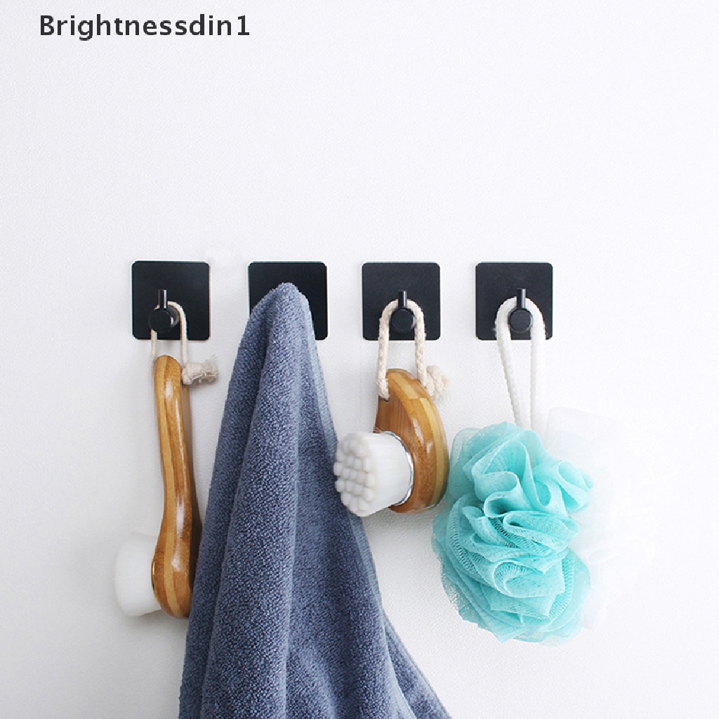 [Brightnessdin1] Hook Dinding Serbaguna Kunci Pintu Cloth Coat Hook Kamar Mandi Handuk Gamis Gantungan Hook Perekat Peralatan Dapur Rak Rak Tas Hook Butik