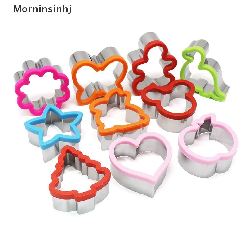 Mornin Sandwich Cutter Set Untuk Anak-Anak Animal Stainless Steel Cetakan Roti Cookie Cutters id