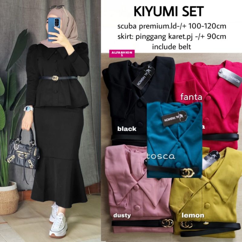 KIYUMI SET ORIGINAL BY ALFASHION SETELAN WANITA BAHAN BERKUALITAS