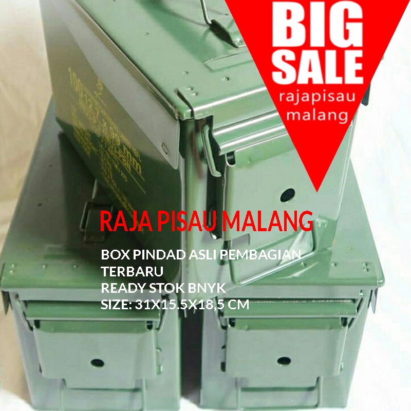 BOX kotak besi multifungsi bekas peluru Pindad serbaguna Termurah di Shopee