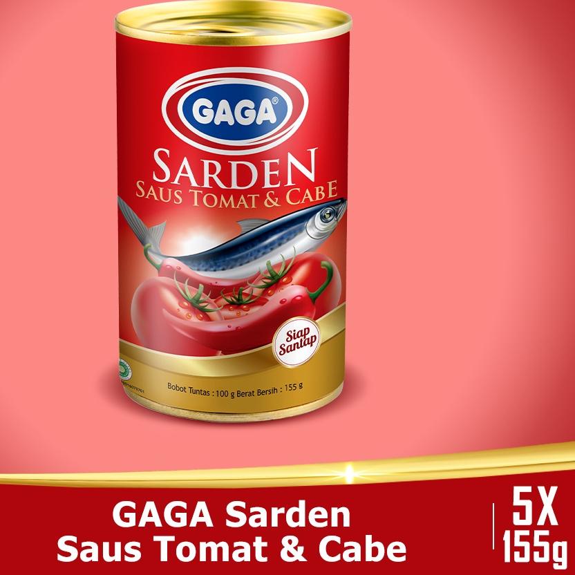 

➯ Beli 3 pcs GAGA Sarden Tomat Chilli 155g FREE 2 pcs GAGA Sarden Tomat Chilli 155g. (GG46) ➪